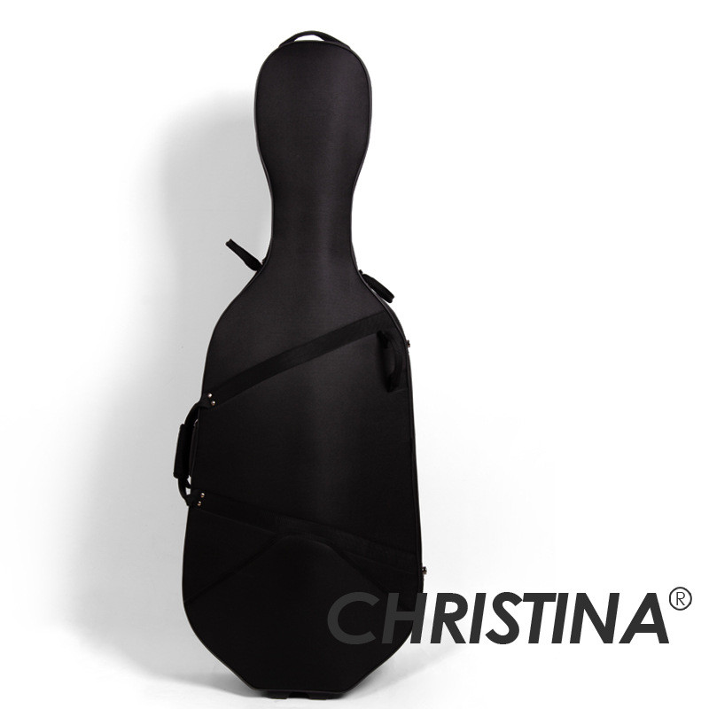 chrisitina帆布大提琴盒大提琴包双肩带轮 大提琴琴盒 配件盒子
