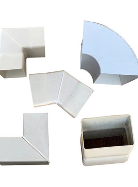 定做电力通信塑料方管连弯头雨水管90度接头三通pvc方管接头配件