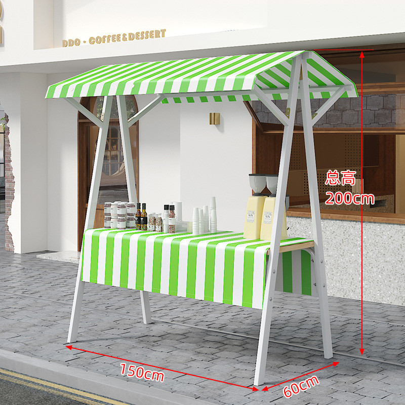 摆摊户外移动折叠网红摊位展示架棚铁艺地摊花车夜市集市架子