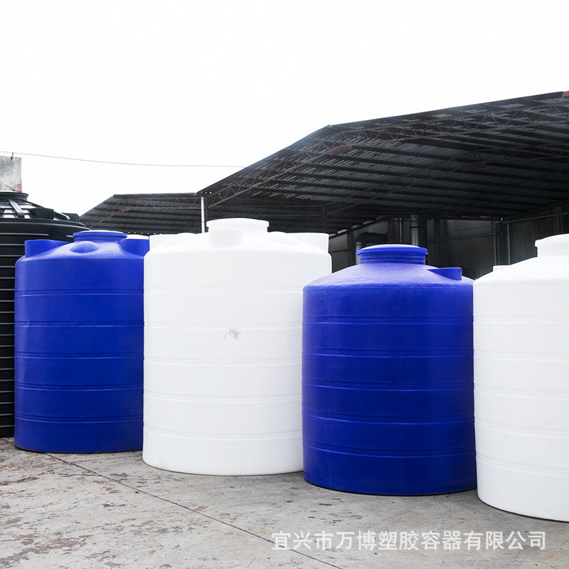 热销塑料水塔批发pe水桶圆形加厚牛筋塑料水塔储水罐1/2/10吨大蓄