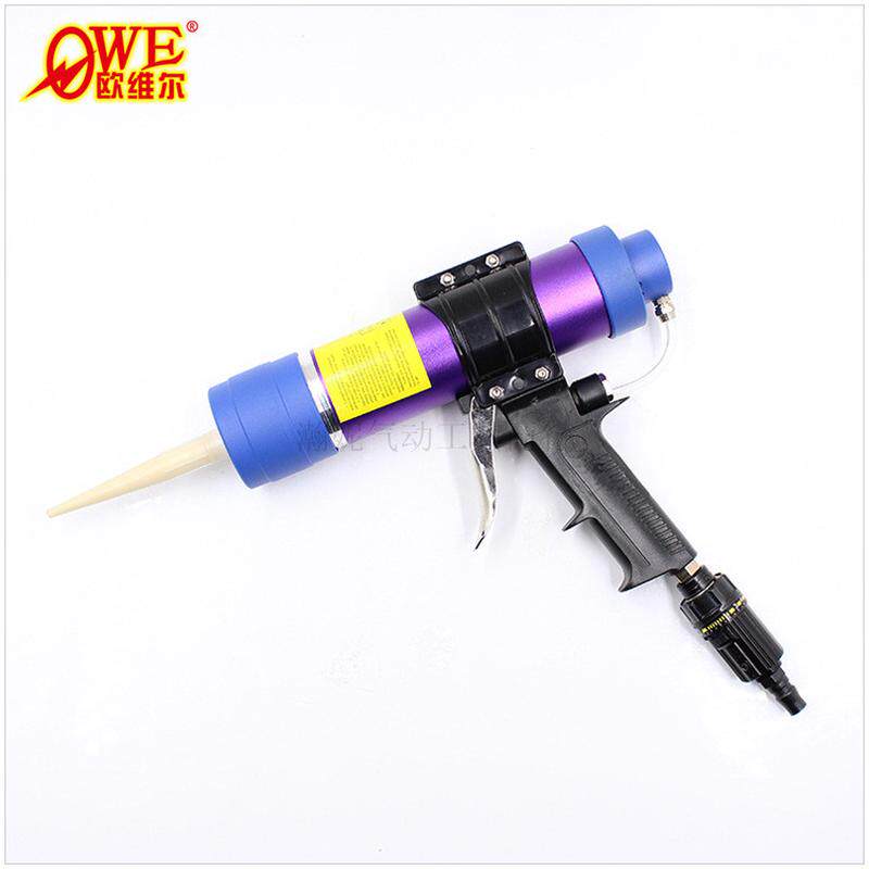 欧维尔OW-Q2气动胶枪 气动玻璃胶枪 打胶工具 软胶硬胶两用送胶嘴