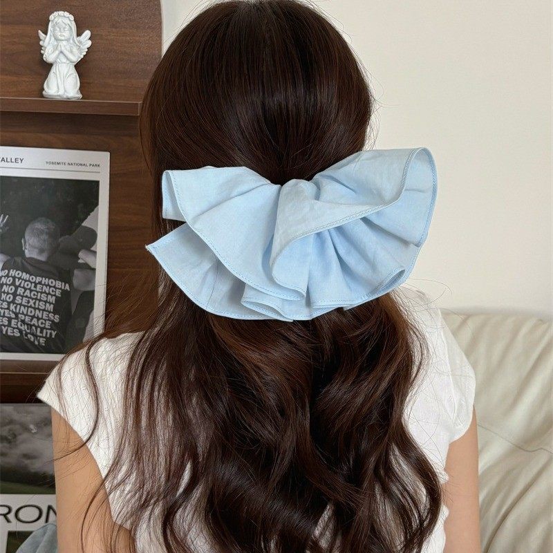 修饰后脑勺 纯棉挺阔感立体双层大号裙摆花苞发夹横夹发饰头饰,饰品/流行首饰/时尚饰品新,发饰,淘宝优惠券,粉丝福利购,淘宝优惠卷