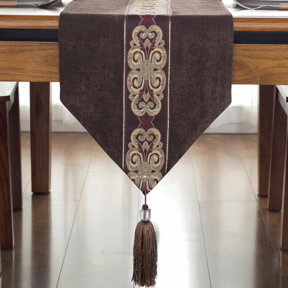 中式简约桌旗现代欧式中国风禅意桌垫茶几布床旗批发