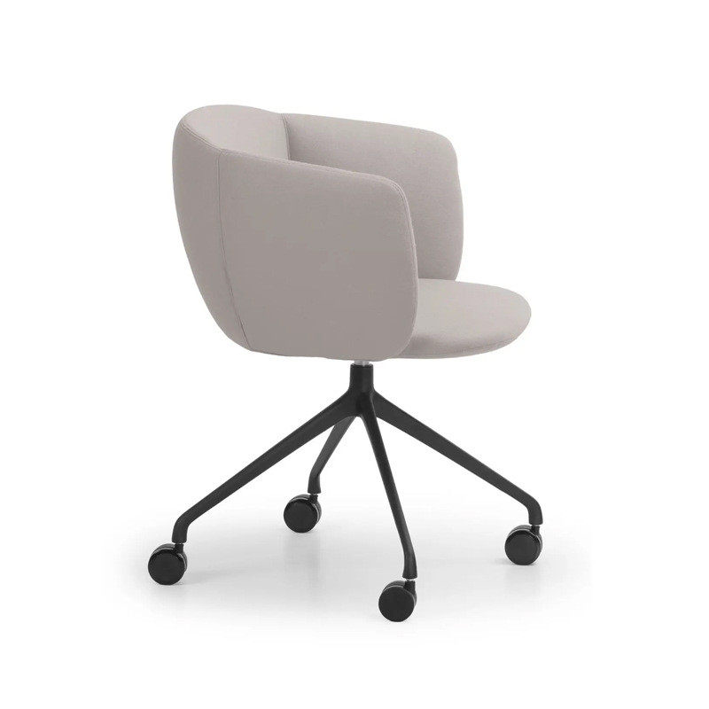 轻奢电脑椅家用久坐靠背小型书房椅简约舒适转椅升降职员办公椅子