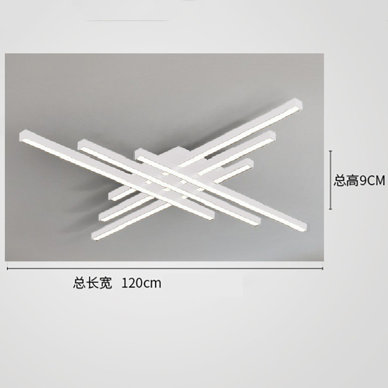 新款灯具创意线条卧室灯极简led书房现代简约大气主卧客厅吸顶灯