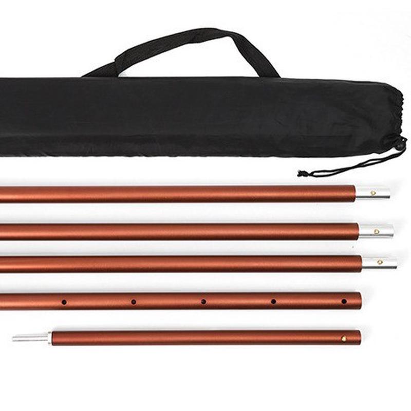 铝合金帐篷支撑杆超轻可调节伸缩营收缩柱支架