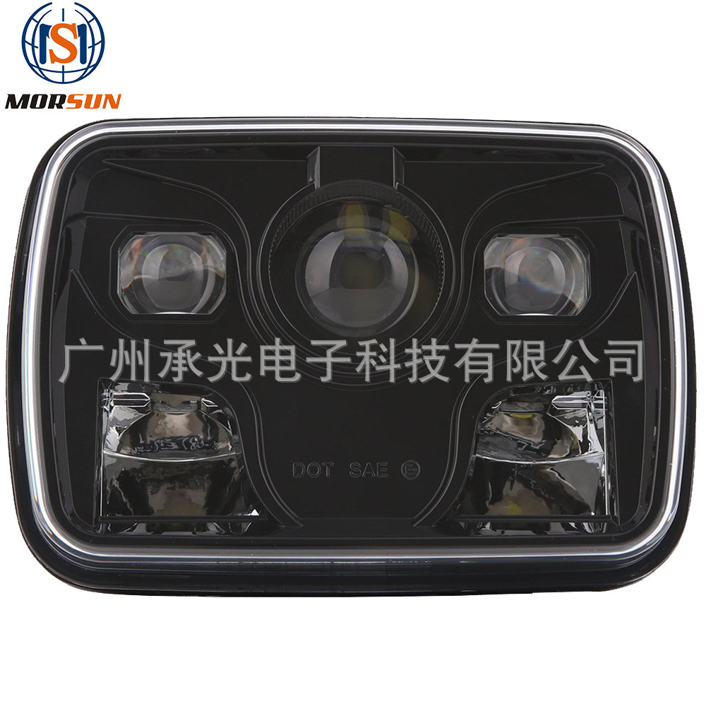 5x7寸方型led大灯适用吉普牧马人led方灯卡车货车改装大灯
