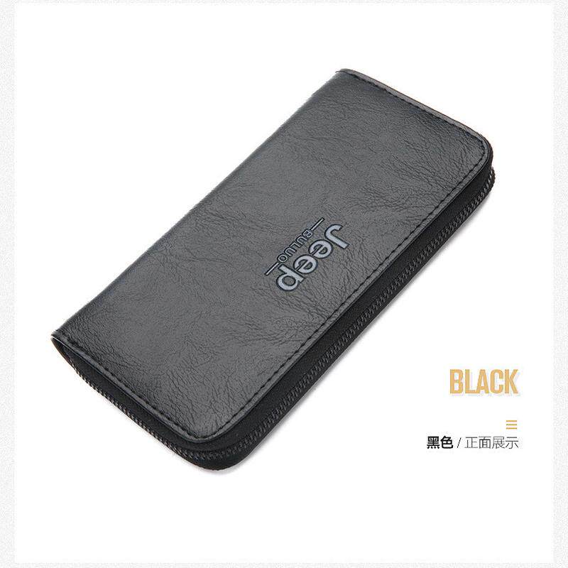 新款潮流休闲时尚大气卡位男士出差办公多功能方便长款手拿包新款