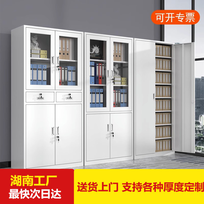 文件柜铁皮柜全钢资料柜办公柜带锁凭证柜多层档案柜储物柜矮柜