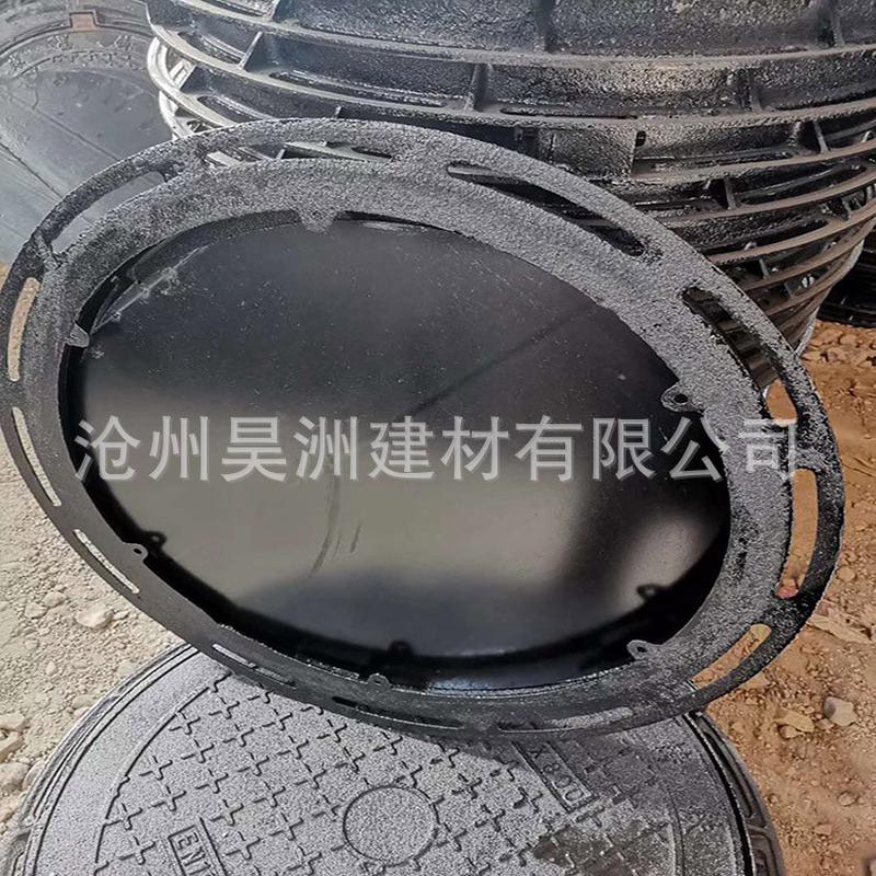 热销700*800铸铁井盖井盖加锁双层弱电防盗球墨井盖
