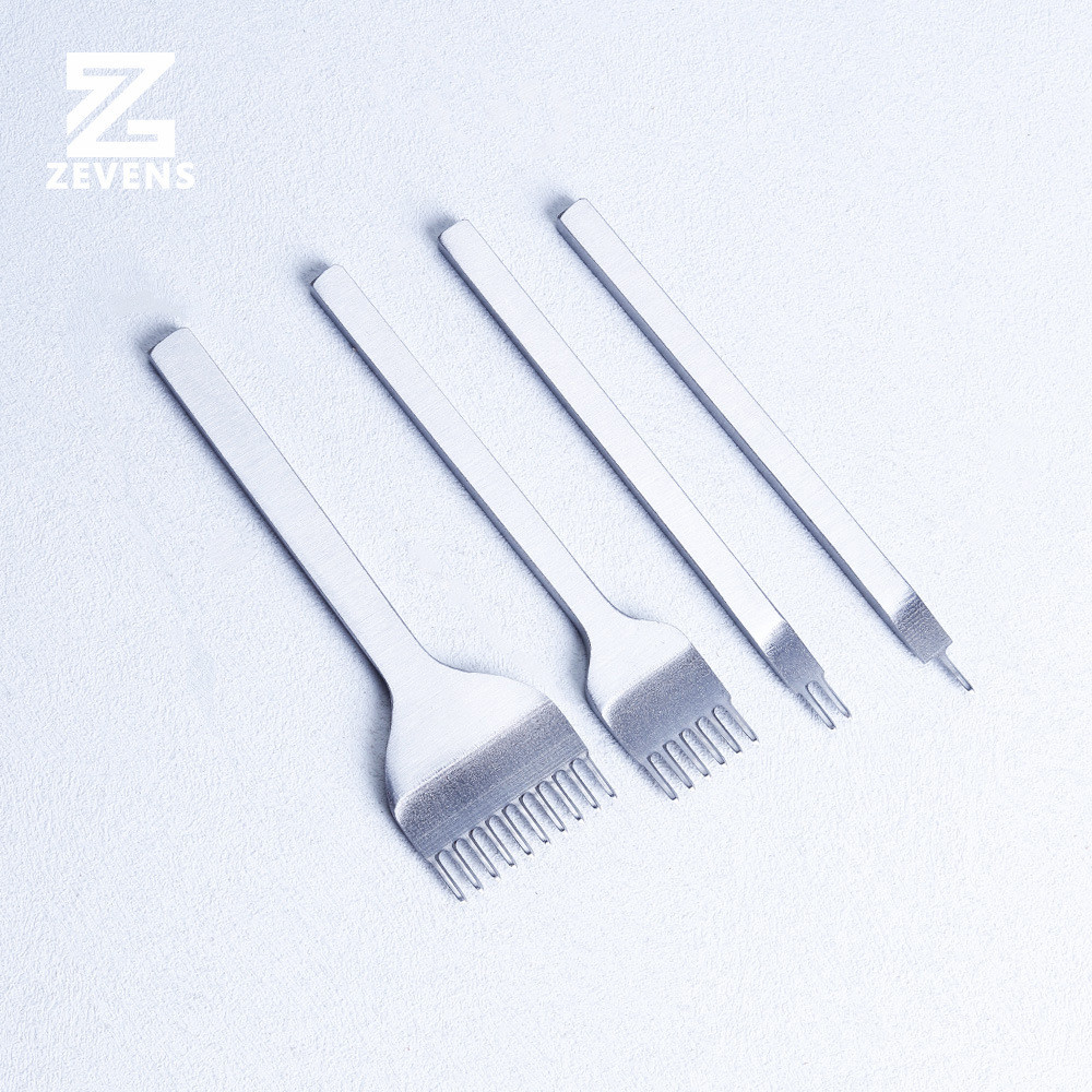 新手菱斩齿间抛光手工diy皮革打孔缝线工具缝线双波浪植鞣革