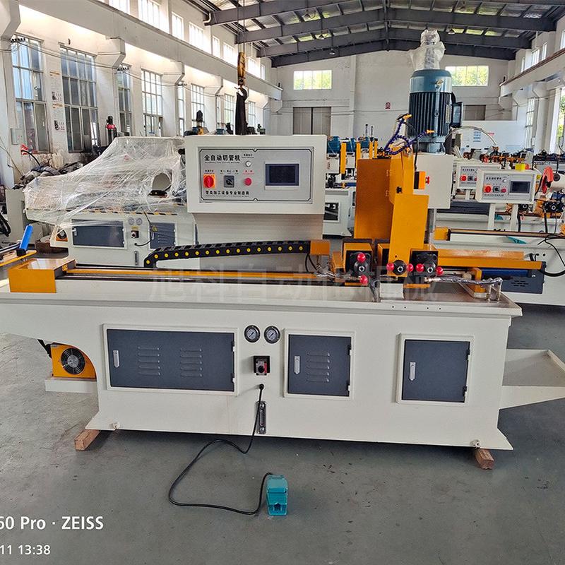 热销xk-350cnc-毛刺无全自动切管机不锈钢切割机立式数控液压切管