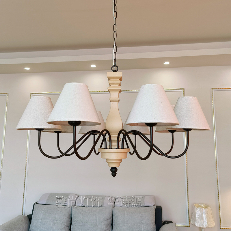 法式复古温馨美式设计师客厅主灯大气艺术灯饰田园风餐厅吊灯卧室
