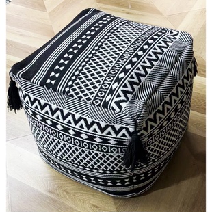 三角墩编织加高墩子凳家用矮凳鼓凳屁股垫颗粒耐压地上坐垫可拆洗