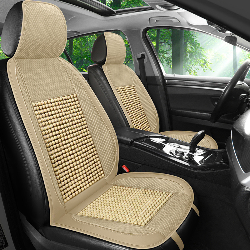热销汽车批发厂家通用座垫木珠款夏季透气清凉按摩坐垫四季通用坐
