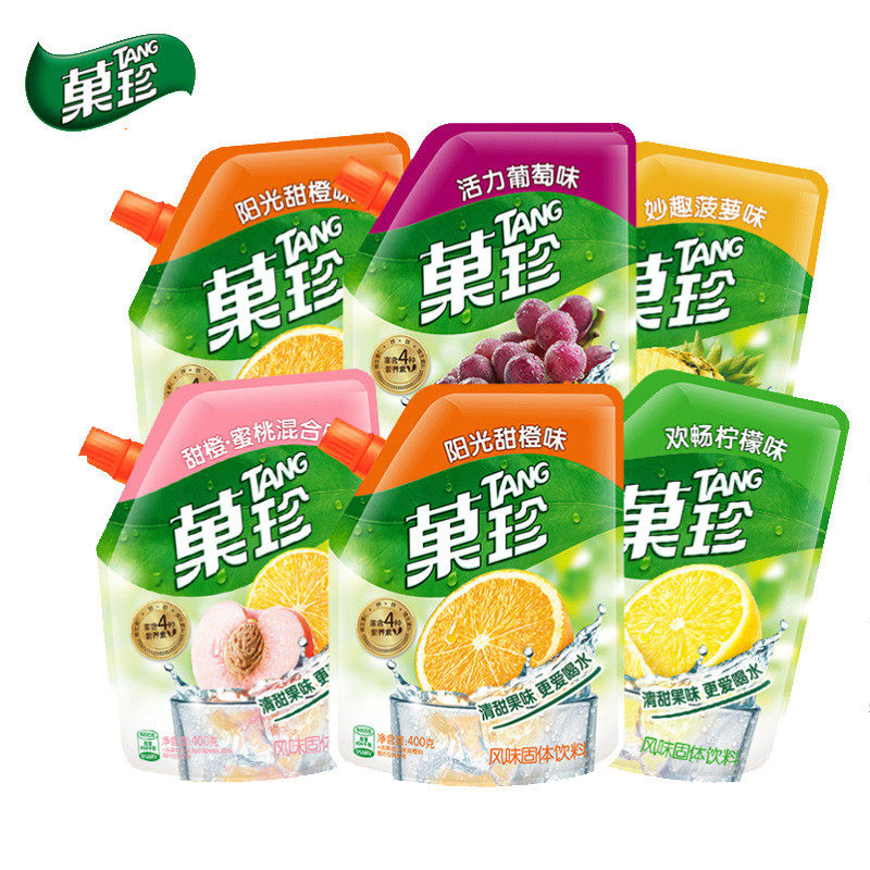 新货亿滋卡夫菓珍阳光甜橙味400g冲饮速溶果珍固体饮料冲泡果汁粉