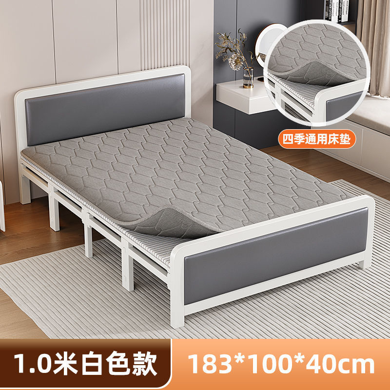 z%折叠床双人床家用单人午休午睡铁床简易加固高档成人出租屋硬板