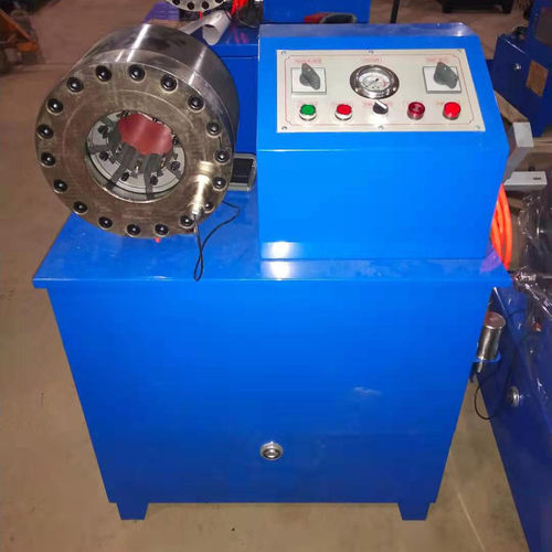 热销卧压管机立全自动两用缩口机脚手架扣压机大棚钢管缩管机