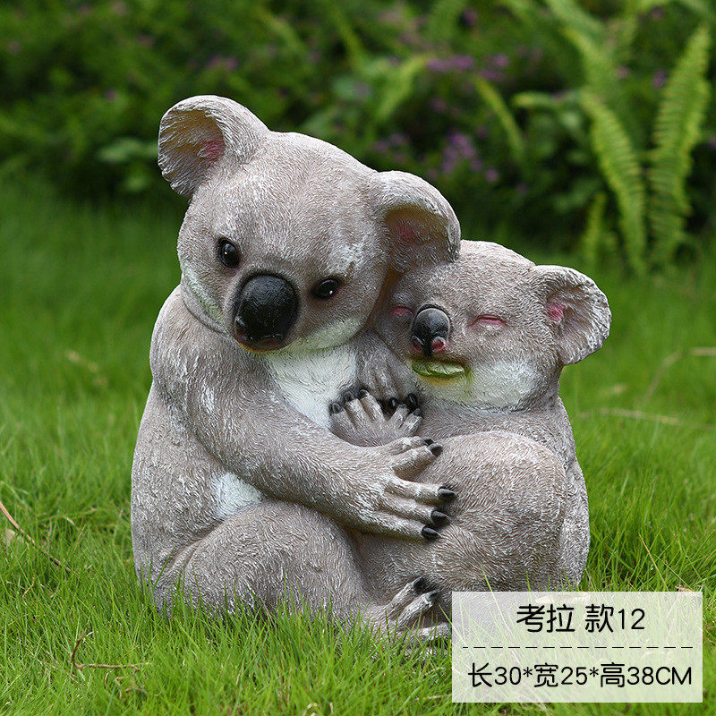 花园庭院挂件考拉摆件可爱景观园林树脂树袋熊动物雕塑树上装饰品