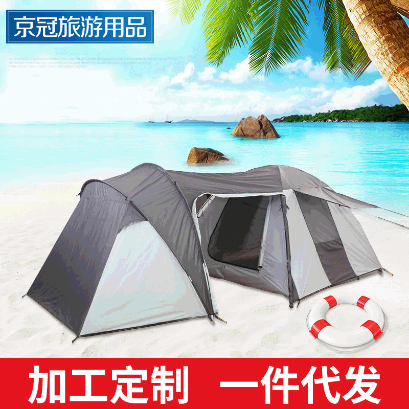 户外露营5-8人帐篷家庭组合亲子帐篷骑行摩旅防雨防晒摩托车帐篷
