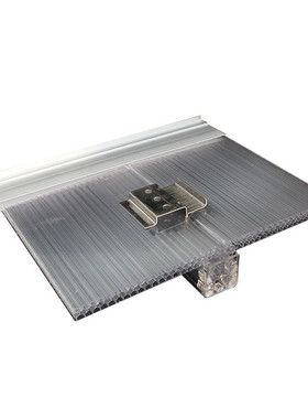 10mmpc中空锁扣板聚碳酸酯十年户外雨棚锁扣阳光板u型板室内隔断