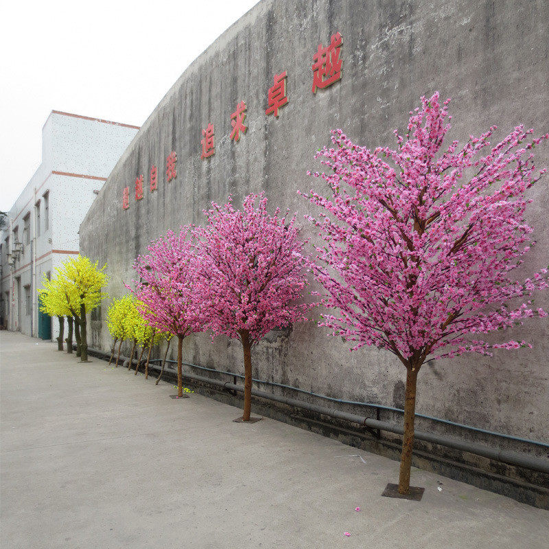 花树仿真桃花树假桃花树景点假树观赏庭院仿真假树假桃直销来图·