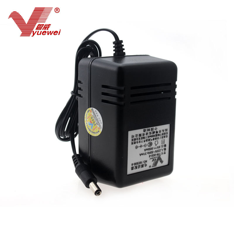 粤威YW-800W稳压线性DC6V800MA变压器7.5V9伏0.8A电源适配器12V