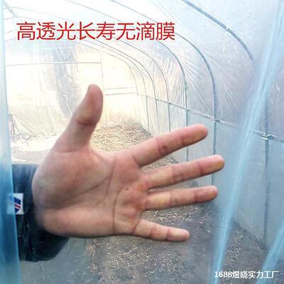热销整卷蔬菜农用保温膜滴塑料薄膜透明长寿无大棚膜厚大塑料布西