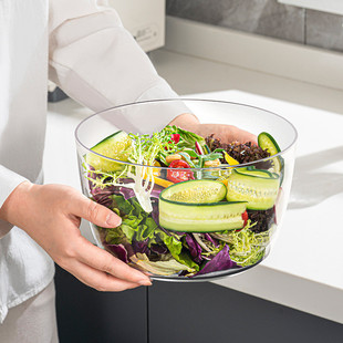 新款脱水器果蔬脱水器多功能厨房沙拉沥水篮甩干机手动5l蔬菜家用