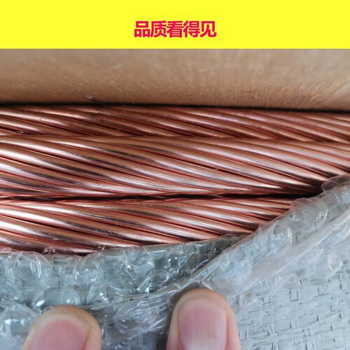 接地硬铜铜线烧穿器绞母线500平镀锡铜绞线tjr-1多股软铜绞线