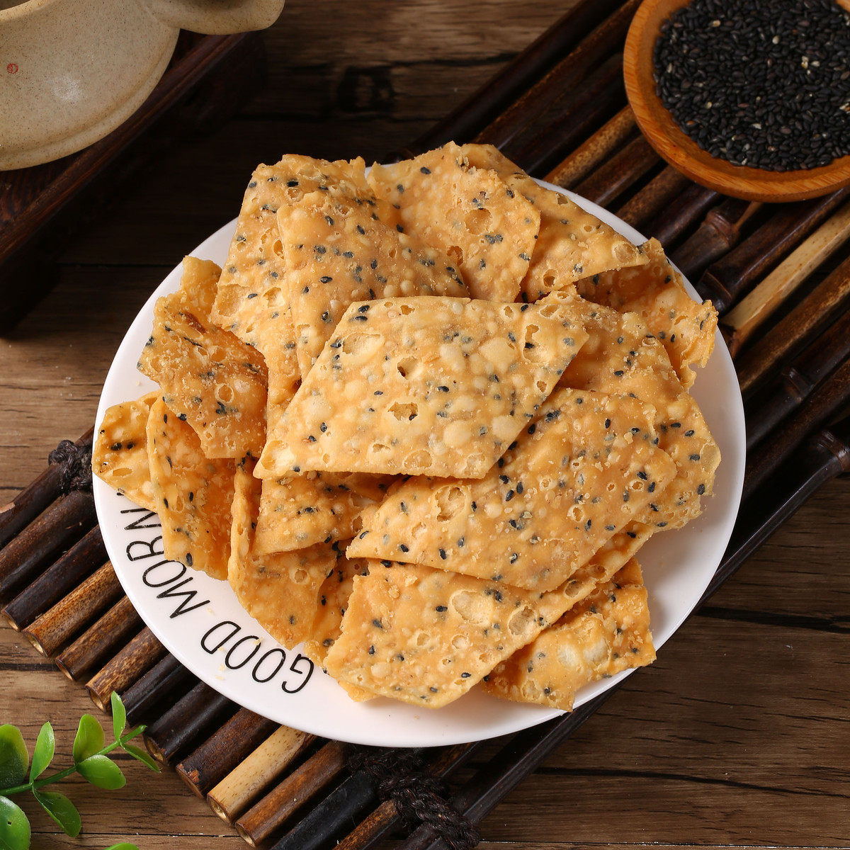 河南特产油炸麻叶子零食小吃纯手工酥脆馓子安徽阜阳麻叶子焦叶子