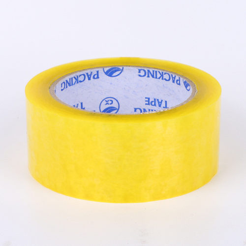 热销封箱加宽胶带55mm大卷整箱明黄胶带100米透批发打包黄胶带