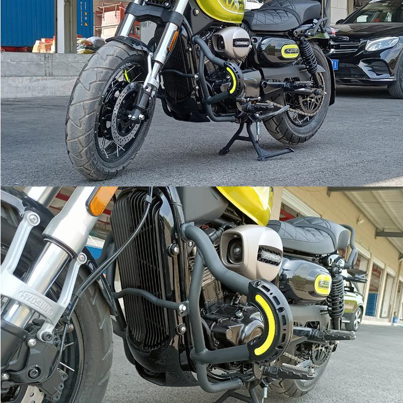 适用轻骑大韩晓星GV300S/坦影250/650N新款后靠背边包护杠保险杠