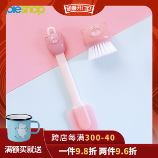 加拿大JOIE卡通小猪定时器计时器闹钟烘焙硅胶铲家用刷子厨房工具