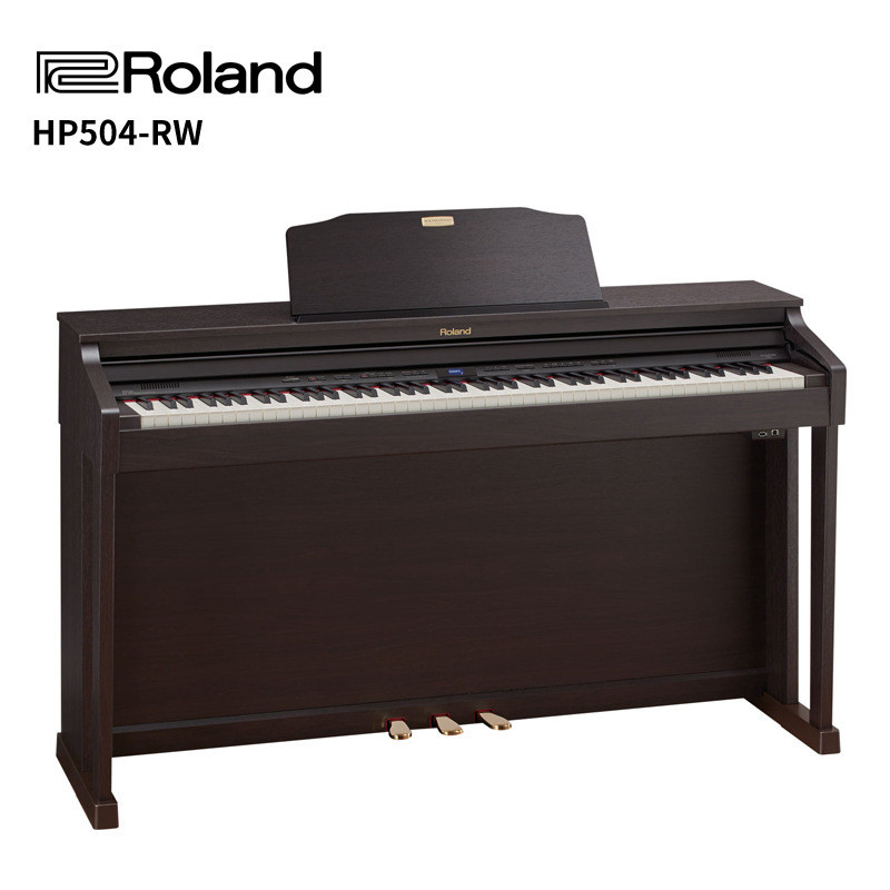 ROLAND罗兰电钢琴HP504立式家用数码钢琴88键重锤电钢