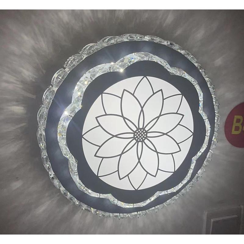 北欧方形玄关阳台灯led吸顶灯现代简约过道走廊入户水晶灯具