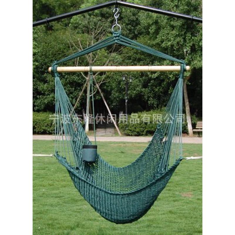 户外便携绳吊床、吊椅秋千、Caribbean hammocks chair、棉绳吊椅