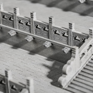 热销故宫三大殿超级大地台榫卯典藏版积木模型