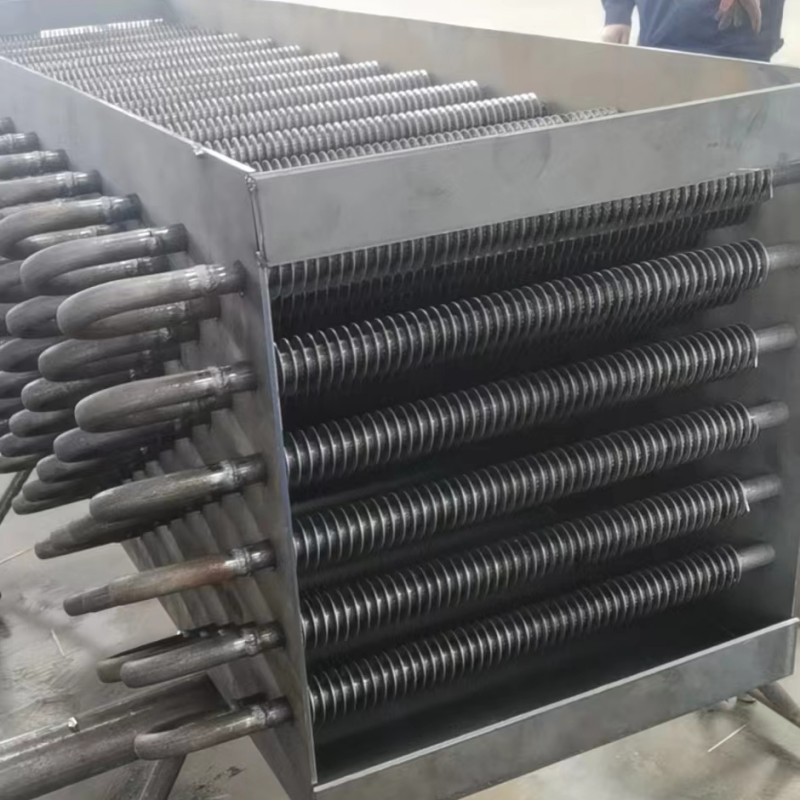 供应高频焊接翅片翅片管散热器空气换热器养殖温室不锈钢绕片