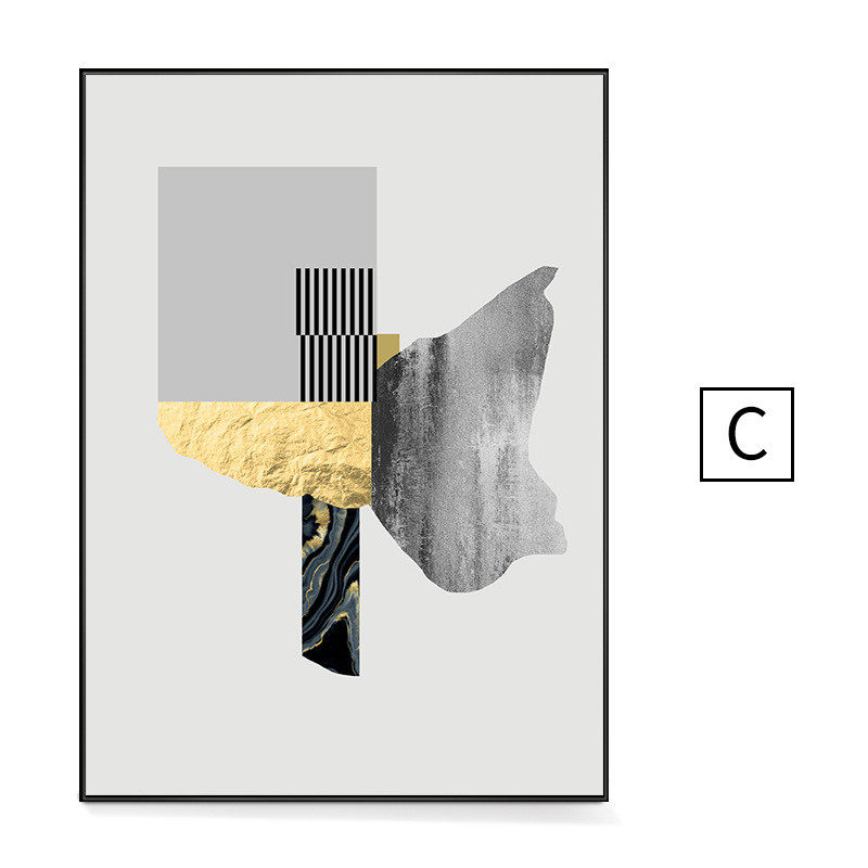 客厅装饰画北欧风格三联壁画现代沙发背景墙时尚挂画抽象餐厅墙画