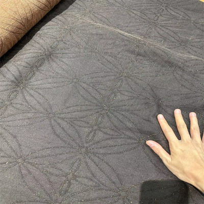 宝相花香云纱复古风料老柞蚕丝80姆米重磅桑蚕丝面料服装丝绸布料