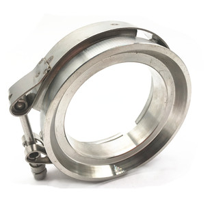 热销汽车配件3.25 法兰gt45涡轮增压 涡轮排气落水管钢制v形卡箍