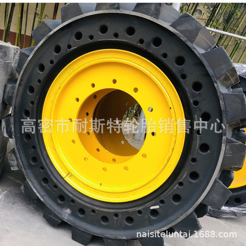 替换机实心轮胎445/65-24升降机实心轮胎可登高445/6522.5