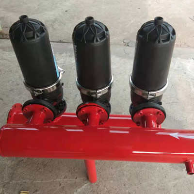全自动反冲洗叠片过滤器农业灌溉大棚设备多介质叠片式手动过滤器