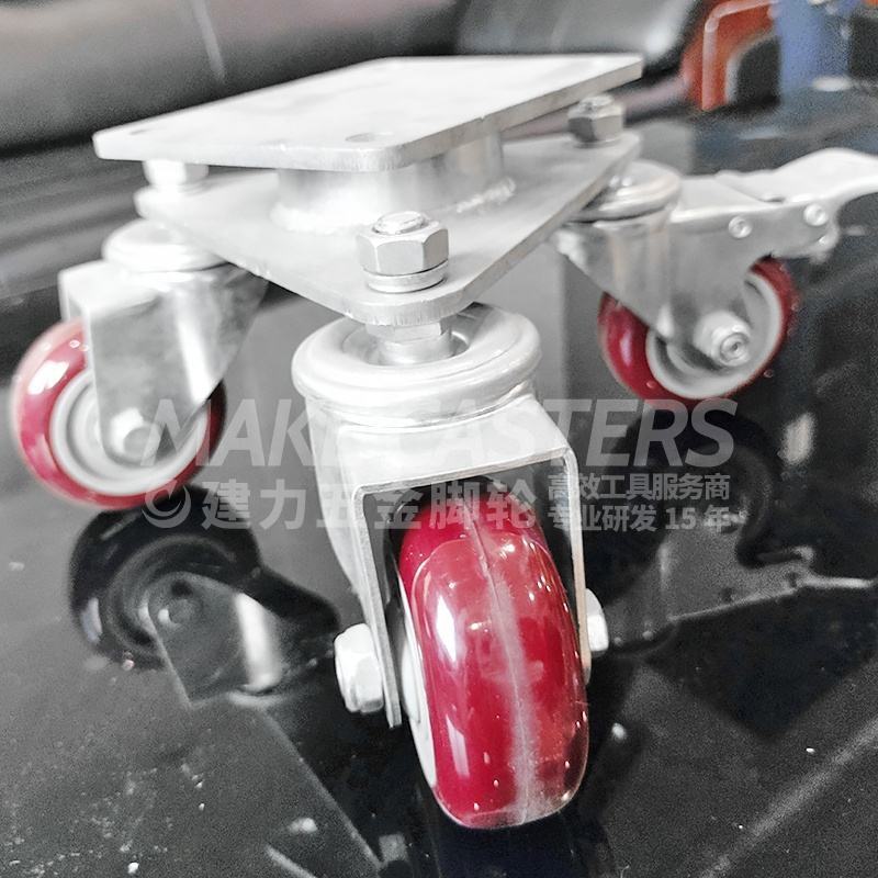 热销重型工业万向轮脚轮3寸4寸5寸三脚轮pvc轮子pp船运集装箱脚轮