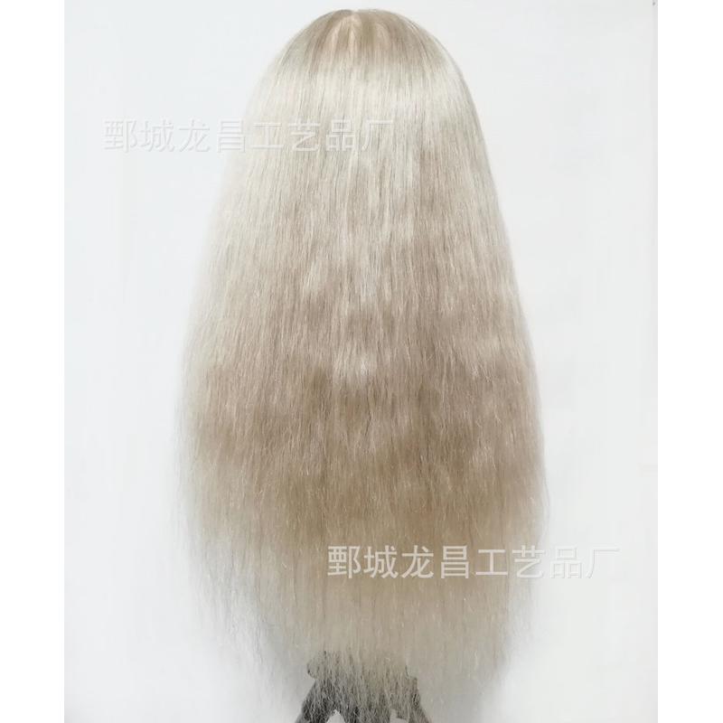 热销22半身全真发220克#12色带肩头模 英寸头模