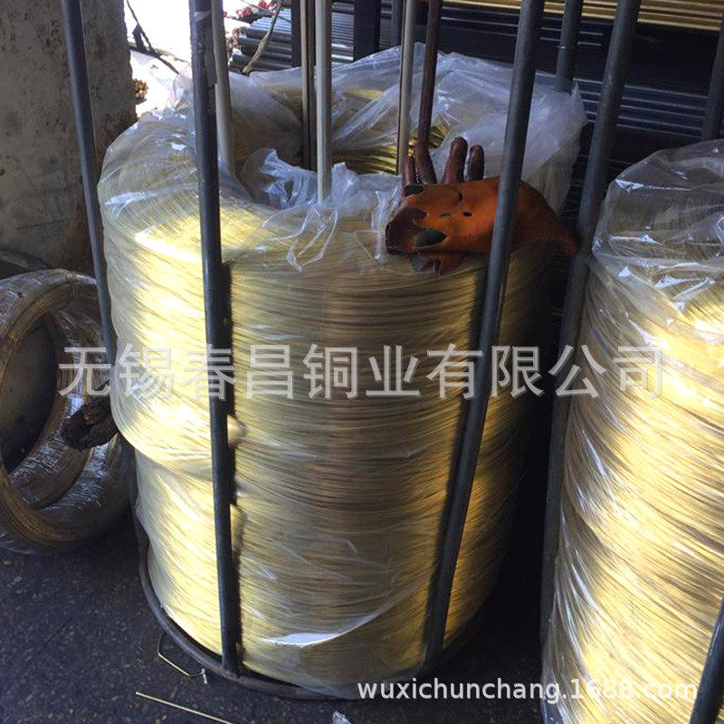 铜丝供应黄厂家h65黄铜丝0.1mm-2mm多规格铜线材螺丝铆钉黄铜线