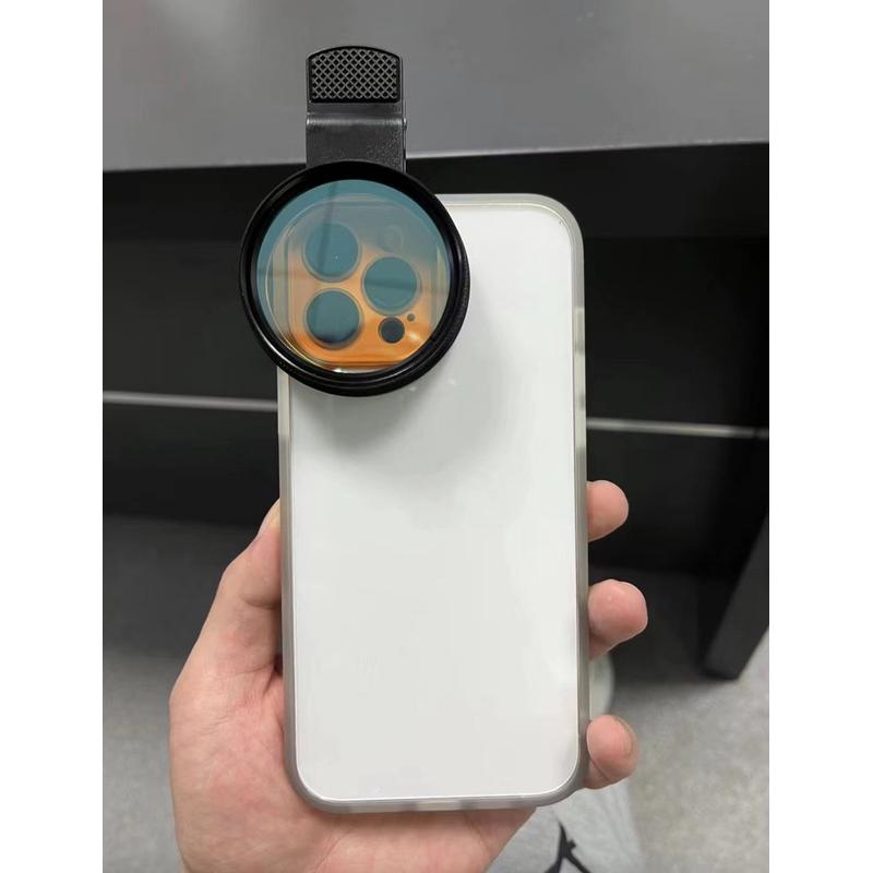 热销52mm大口径蓝光珊瑚滤镜珊瑚增色拍海缸去手机镜头