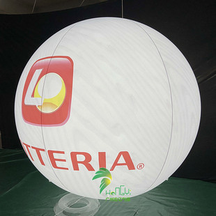 热销圆球充气pvc喷绘彩球表情球圆形发光地球灯光气模球体广告商