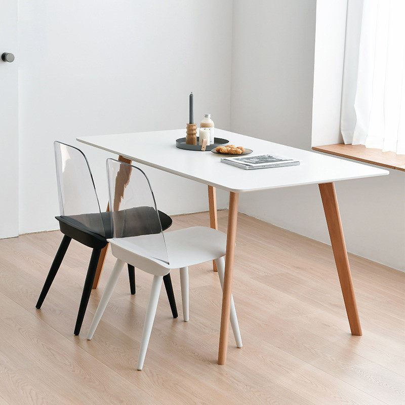 木质北欧榉木餐桌家具新现代咖啡厅桌木质餐桌简约餐桌伊姆斯餐桌